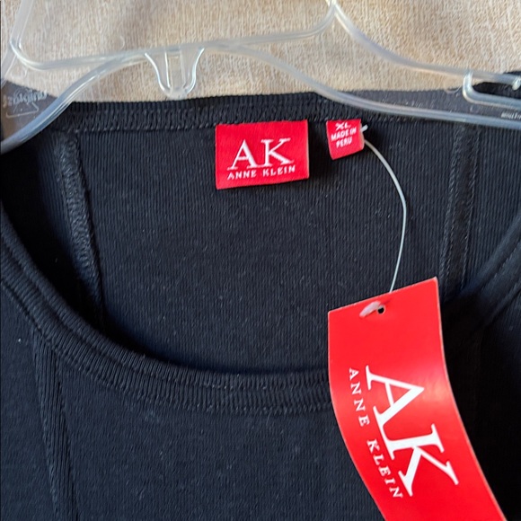 Anne Klein Black Top xl NWT - Picture 4 of 5